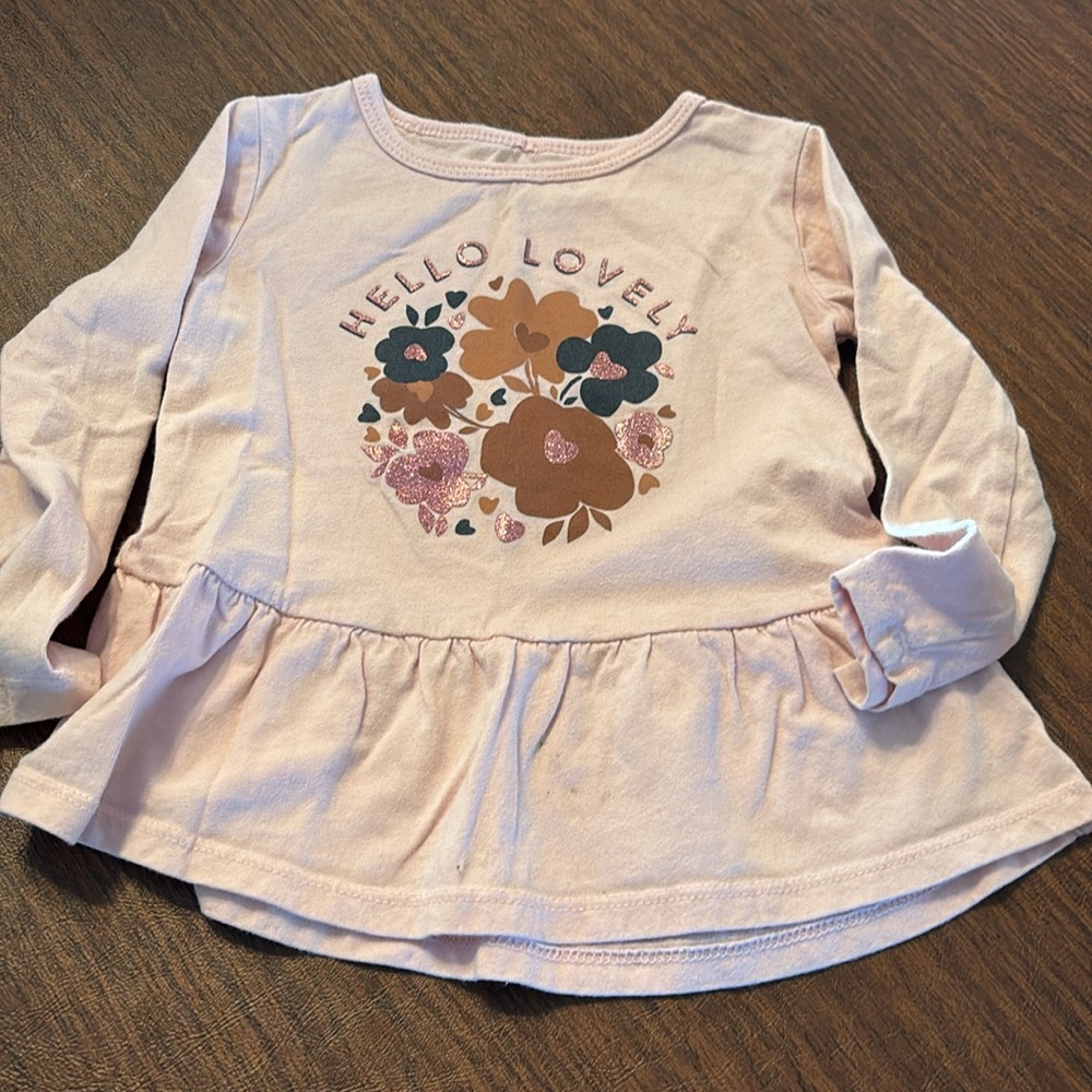 3 Long Sleeve Girls Tops 2T size - Picture 6 of 14